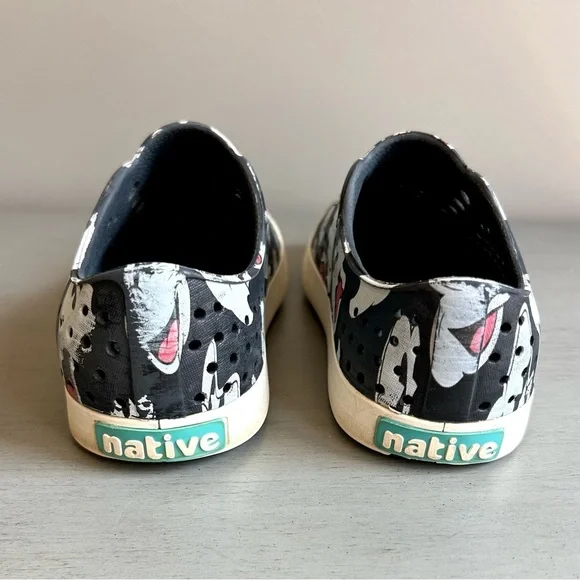 Native Jefferson Disney Parks Mickey Mouse Slip On Shoes Size M3/W5 Black - Picture 6 of 12